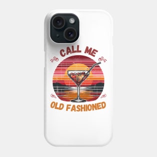 Call Me Old Fashioned, Classic Coctail. Phone Case