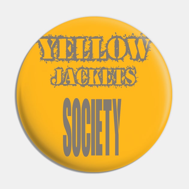 Yellow jackets Society Pin by Egy Zero