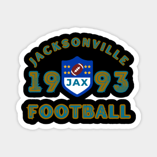 Jacksonville Football Vintage Style Magnet