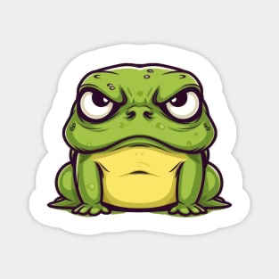 Don't mess with me! This cute little frog has got some serious anger issues Magnet