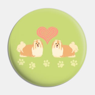 Love Havanese Dog Pin