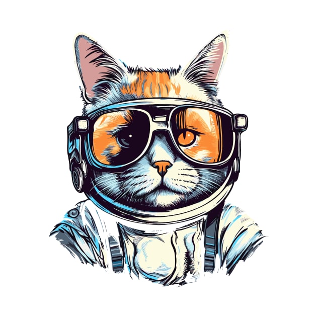 Cosmic Cool Cat by Purrestrialco