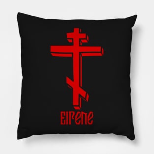 Eastern Orthodox Cross Peace Eirene Pillow