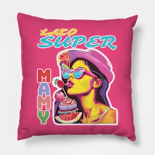 Summer Super Mom PL Pillow