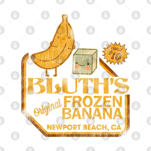 Retro Distressed Bluth's Banana Stand by darklordpug