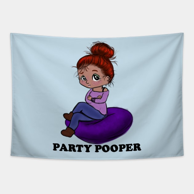 Party Pooper Tapestry by theerraticmind