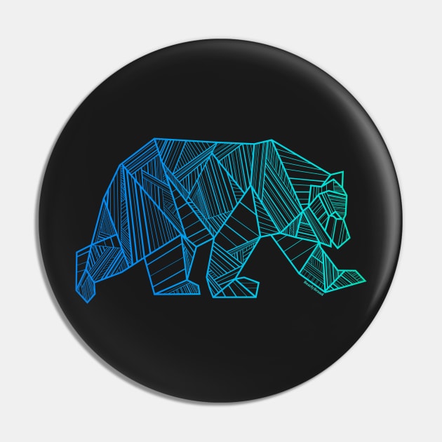 Geometric Bear Wild Alaska Mountain Animal Hipster Gay Bear | BearlyBrand Pin by The Bearly Brand