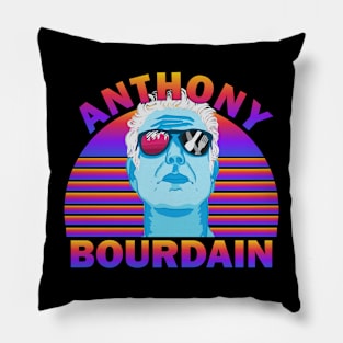 Retro Anthony Bourdain Pillow