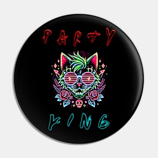 Party King - Neon Cat V2 Pin