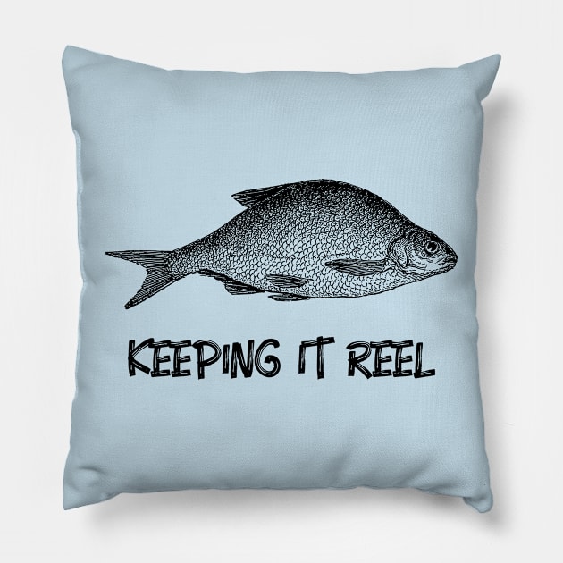 Keeping It Reel Fishing Pillow by VOIX Designs