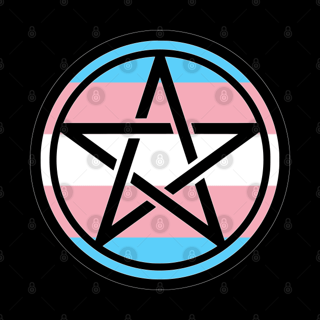 Large Print Pentacle LGBT Flag Transgender by aaallsmiles