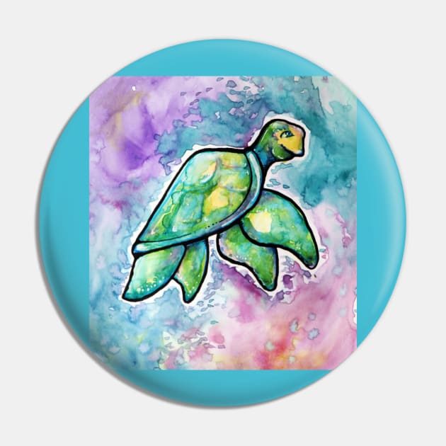 Sea turtle Pin by bubbsnugg