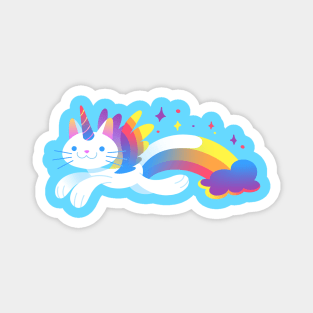 Rainbow Unicorn Kitty Magnet