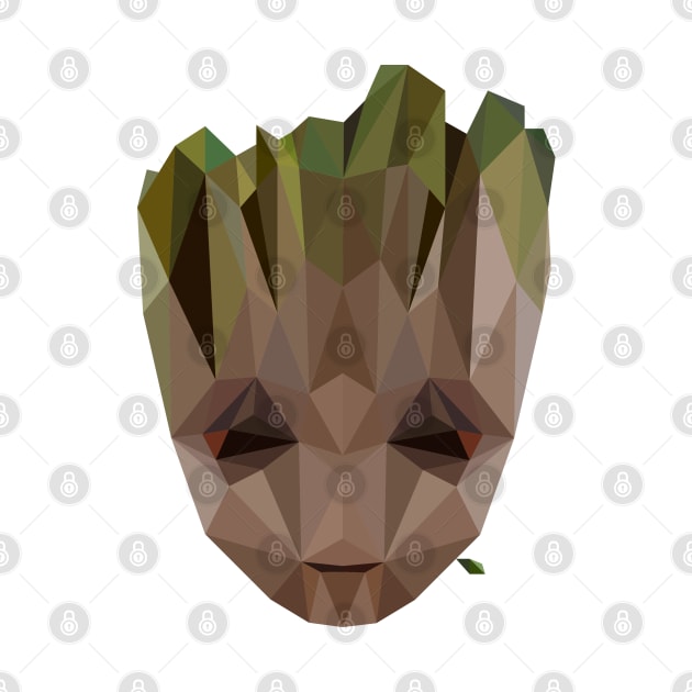 Baby Groot Poly by CriSan