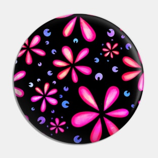 Funny sweet colorful nice colors summer autumn flowers pattern | purple pink flowers gift Pin