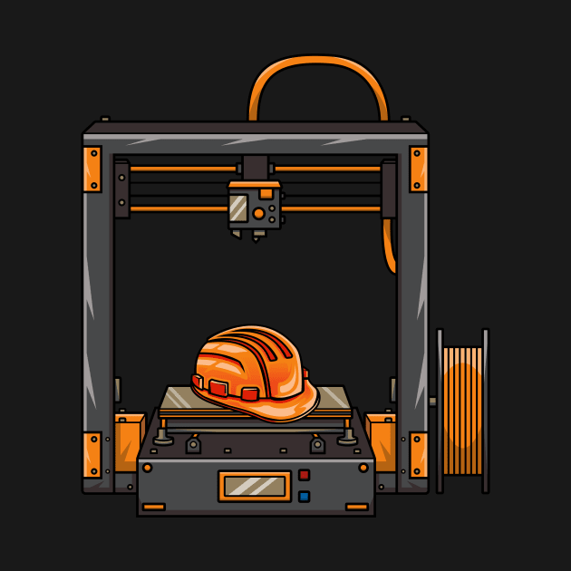 3D Printer #5 Made By Engineer by Merch By Engineer