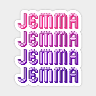 Jemma - Retro Minimal Line Pattern Magnet