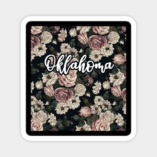 Strong Oklahoma State Face Magnet