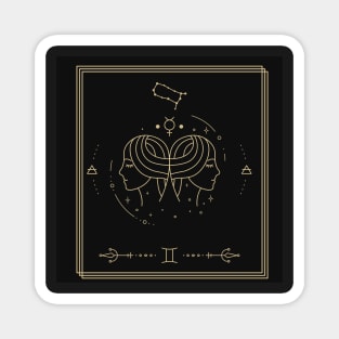 zodiac Gemini sign Magnet