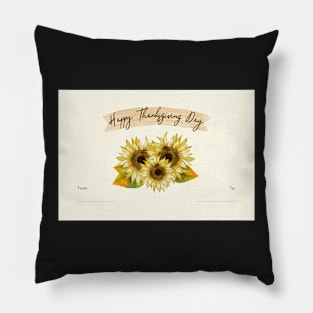 Happy Thanksgiving Card - 10 Pillow