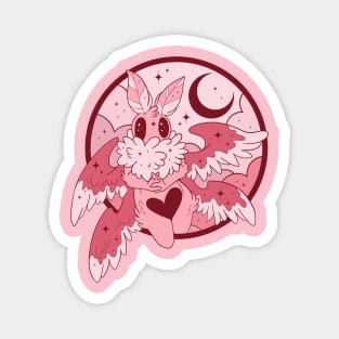 Rosy Maple Mothman Magnet