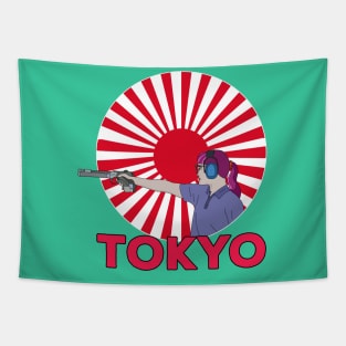 Shooting Sports Tokyo Tapestry