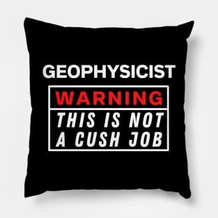 Geophysicist Warning this is not a cush job Pillow