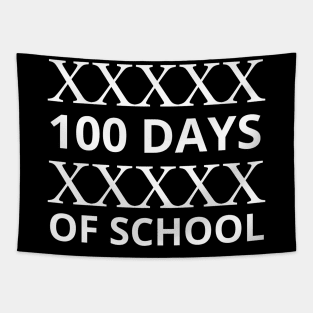 100 Days Smarter 100 Days of School Vintage roman numbers Tapestry