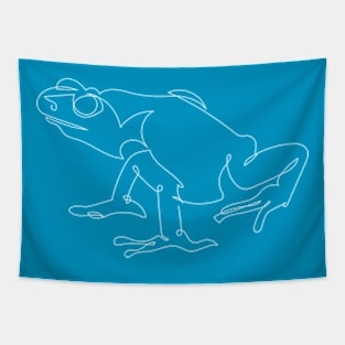 One line Frog Tapestry