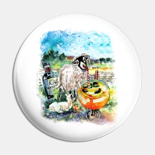 Two Yorkshire Sheep To The Wind Pin