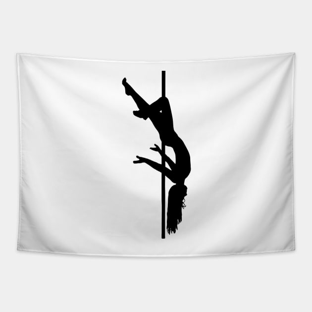 Pole Dancing Design Tapestry by Liniskop