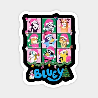 bluey cristmas Magnet