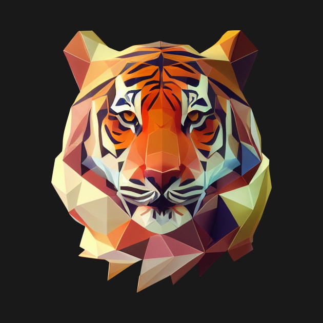 Polygonal tiger by stkUA