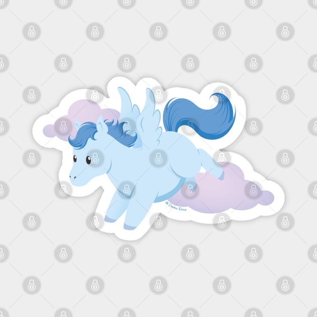 Kawaii fantasy animals - Pegasus Magnet by SilveryDreams