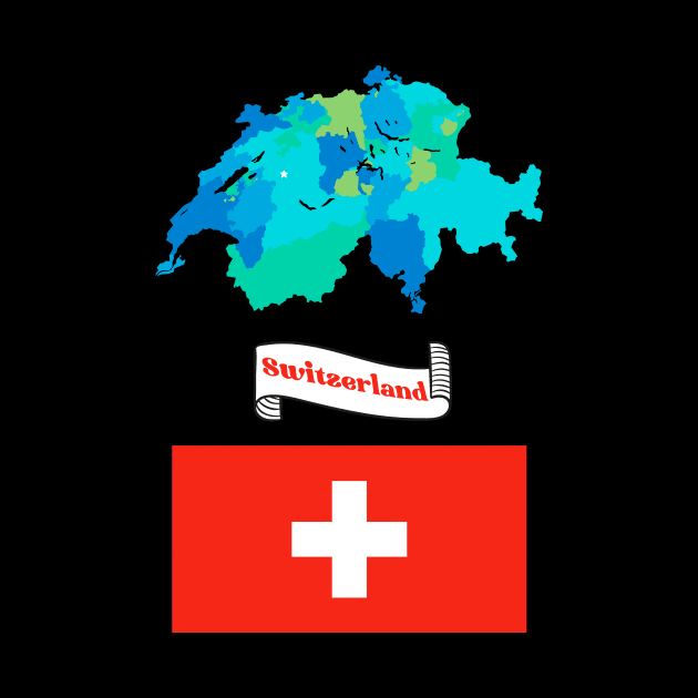 Switzerland Map by Calisi