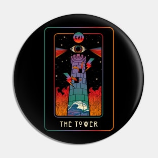 TAROT - THE TOWER Pin