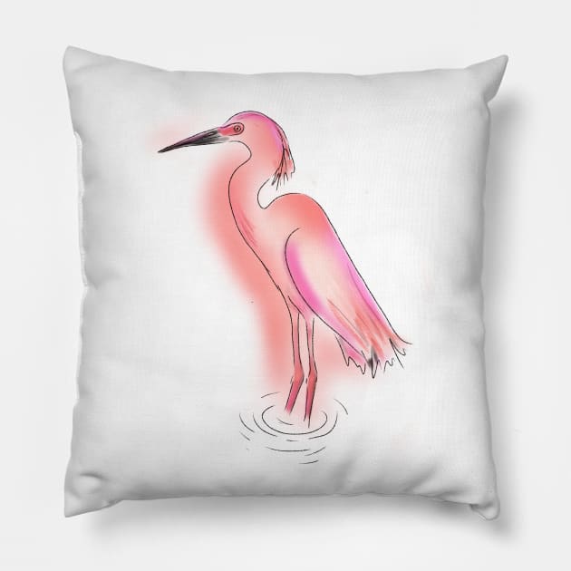 Heron Pillow by MichelMM