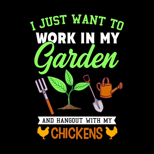 I Just Want To Work In My Garden Gift by Delightful Designs