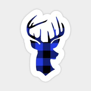 Blue Flannel Hunting Deer Buck Hunter Magnet