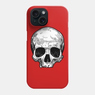 Drawing of a skull Phone Case