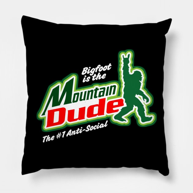 Mountain Dude Pillow by nataliawinyoto