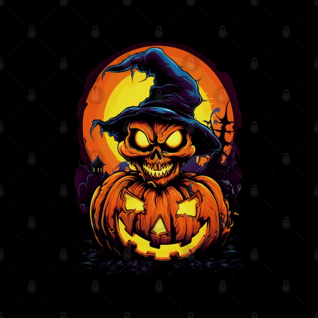 Spooky Halloween Pumpkin by Juka
