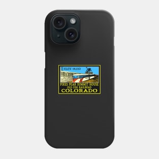 Pikes Peak Colorado Summit House Cog Railroad Phone Case