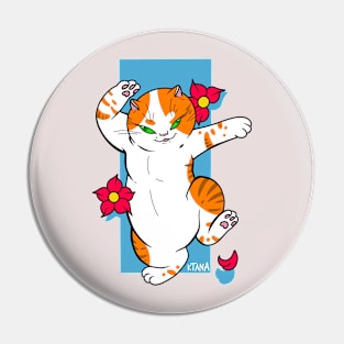 dancing fat cat Pin