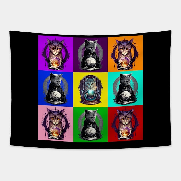 Mystic Gypsy Cat! Tapestry by Black Cat Alley