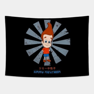 Jimmy Neutron Retro Japanese Tapestry