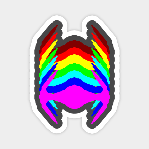 Rainbow Interceptor Magnet by Freq501