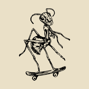 SEEMBO Ant Skater Skateboarding Skateboard Skate Skateboarder T-Shirt