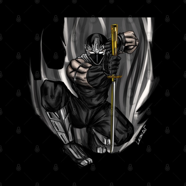 ninja gaiden ecopop art ryu hayabusa by jorge_lebeau