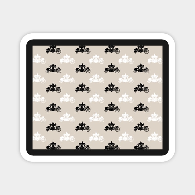 carriage pattern Magnet by dreamtravel